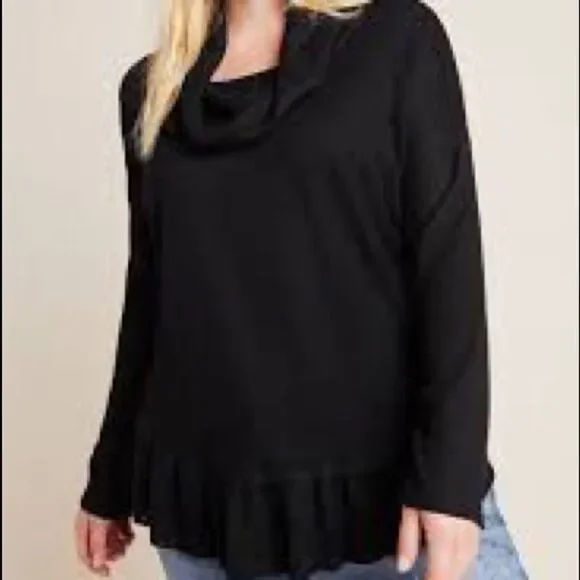 🌟ANTHROPOLOGIE Maeve Addie Ruffled Hacci Pullover🌟 - Picture 3 of 14